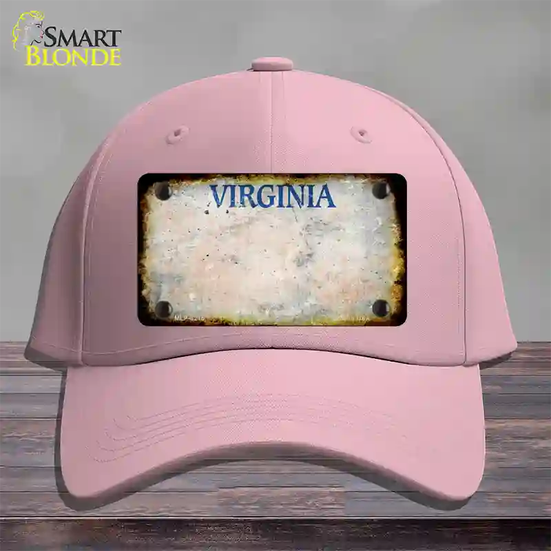 Virginia Old Dominion Rusty Blank Novelty License Plate Hat Cotton / Pink