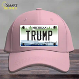 Trump Michigan Novelty License Plate Hat Cotton / Pink