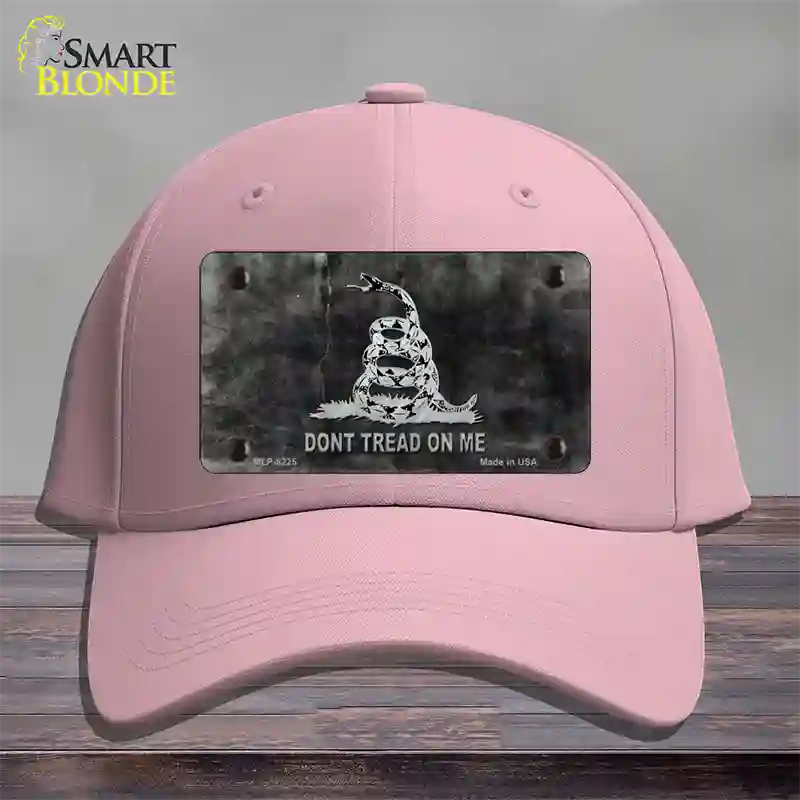 Dont Tread On Me Black Novelty License Plate Hat Cotton / Pink