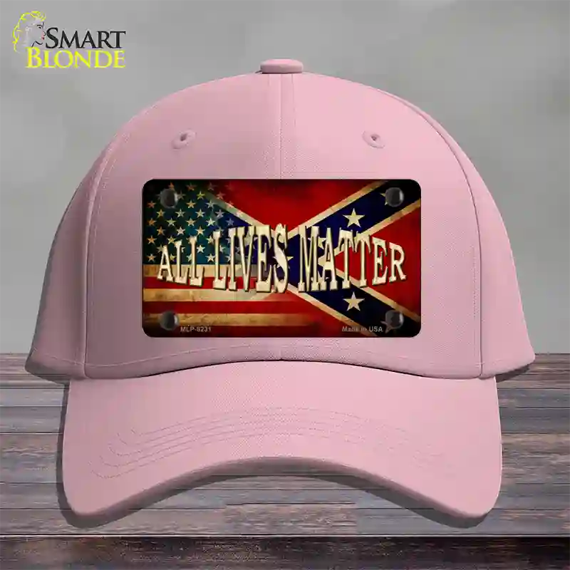 All Lives Matter Flag Novelty License Plate Hat Cotton / Pink