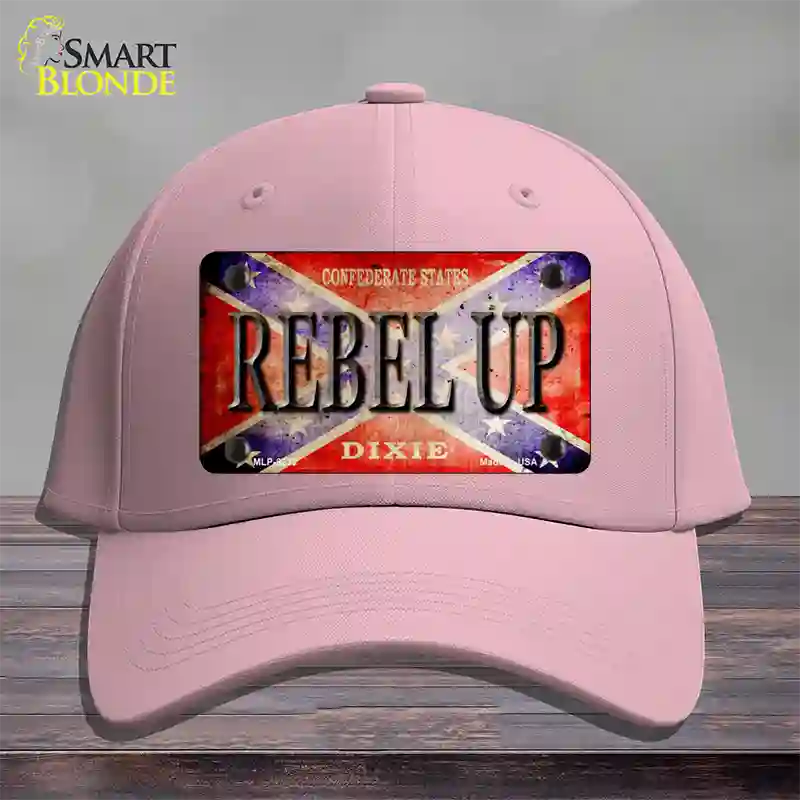 Rebel Up Novelty License Plate Hat Cotton / Pink