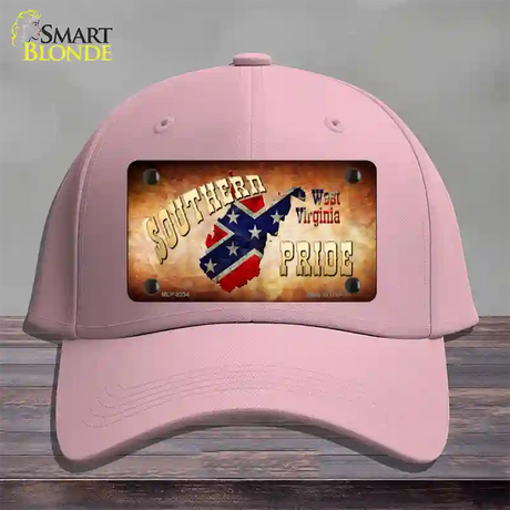 Southern Pride West Virginia Novelty License Plate Hat Cotton / Pink