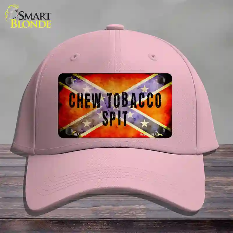 Chew Tobacco Spit Novelty License Plate Hat Cotton / Pink