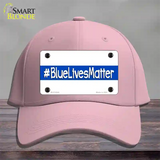 Blue Lives Matter Novelty License Plate Hat Cotton / Pink