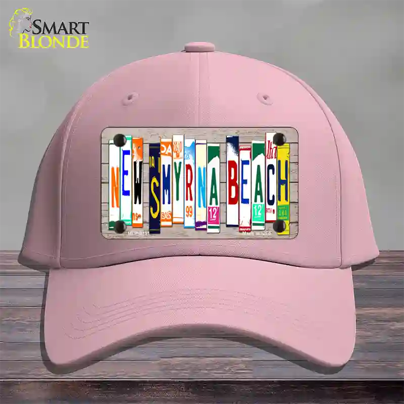 New Smyrna Beach Plate Art Novelty License Plate Hat Cotton / Pink