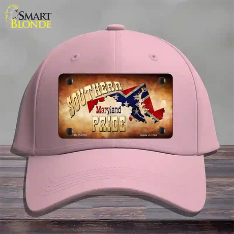 Southern Pride Maryland Novelty License Plate Hat Cotton / Pink