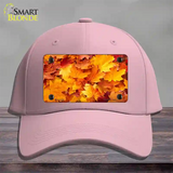 Fall Leaves Novelty License Plate Hat Cotton / Pink