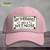 My Therapist Novelty License Plate Hat Cotton / Pink