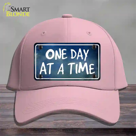 One Day At A Time Novelty License Plate Hat Cotton / Pink