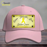 Bladder Cancer Ribbon Novelty License Plate Hat Cotton / Pink