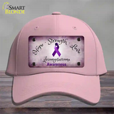 Leiomyosarcoma Cancer Ribbon Novelty License Plate Hat Cotton / Pink