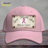 Testicular Cancer Ribbon Novelty License Plate Hat Cotton / Pink