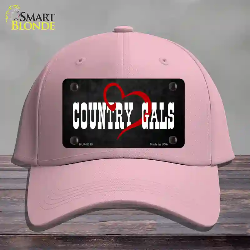 Country Gals Novelty License Plate Hat Cotton / Pink