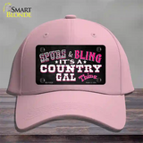 Spurs and Bling Novelty License Plate Hat Cotton / Pink