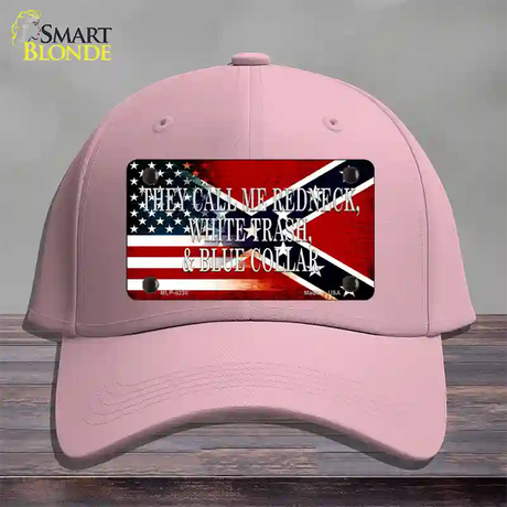 They Call Me Redneck Novelty License Plate Hat Cotton / Pink