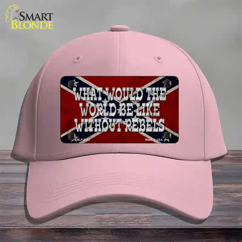 What Would The World Novelty License Plate Hat Cotton / Pink