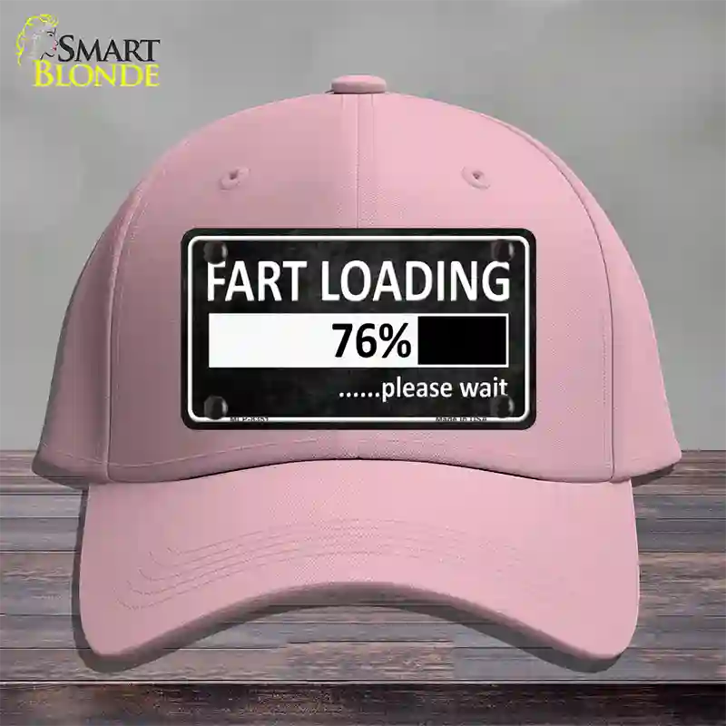 Fart Loading Novelty License Plate Hat Cotton / Pink