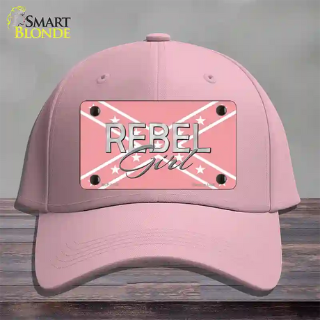 Rebel Girl Pink Novelty License Plate Hat Cotton / Pink