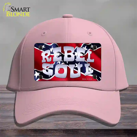 Rebel Soul Novelty License Plate Hat Cotton / Pink