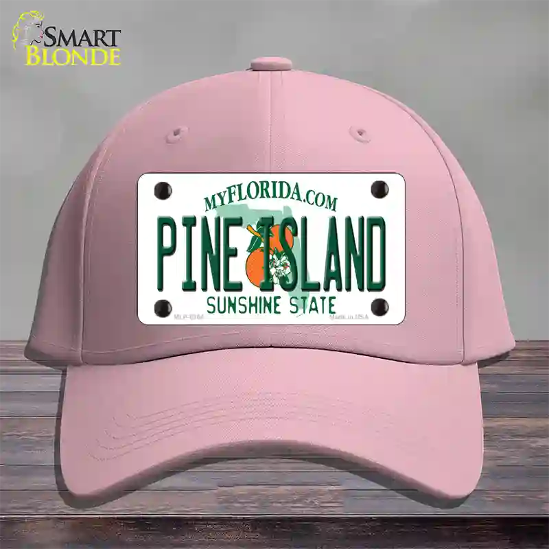 Pine Island Novelty License Plate Hat Cotton / Pink