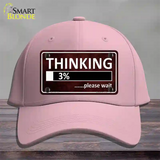 Thinking Please Wait Novelty License Plate Hat Cotton / Pink