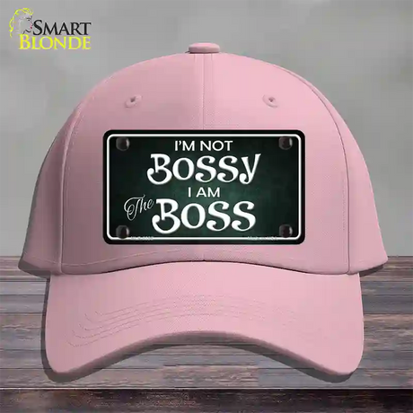 Im Not Bossy Novelty License Plate Hat Cotton / Pink