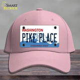 Pike Place Washington Novelty License Plate Hat Cotton / Pink