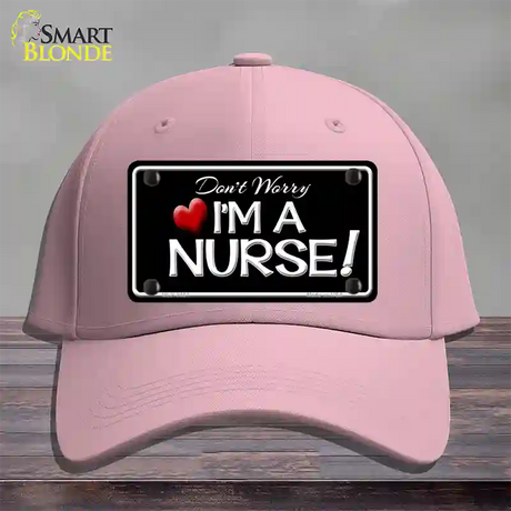 Im A Nurse Novelty License Plate Hat Cotton / Pink