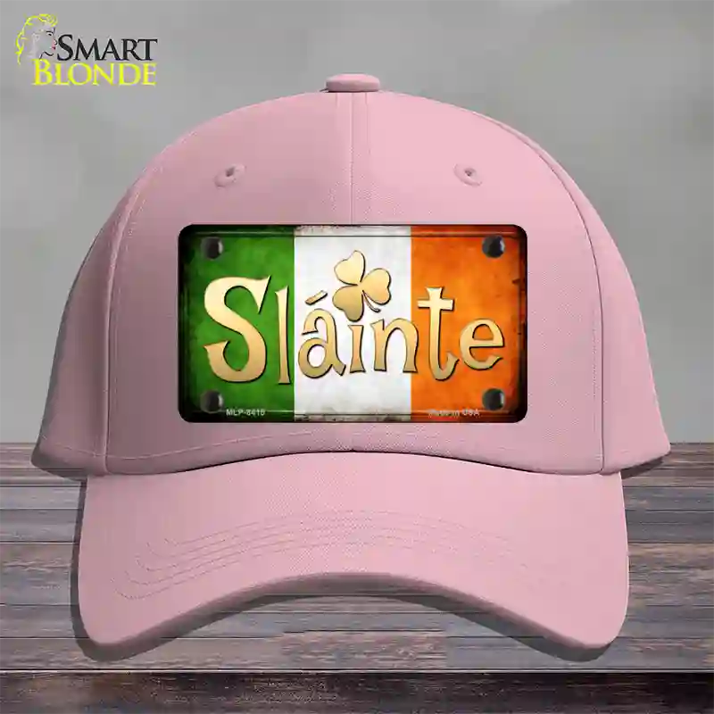 Slainte Novelty License Plate Hat Cotton / Pink