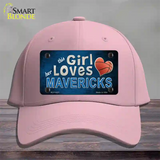 This Girl Loves Her Mavericks Novelty License Plate Hat Cotton / Pink