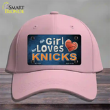 This Girl Loves Her Knicks Novelty License Plate Hat Cotton / Pink