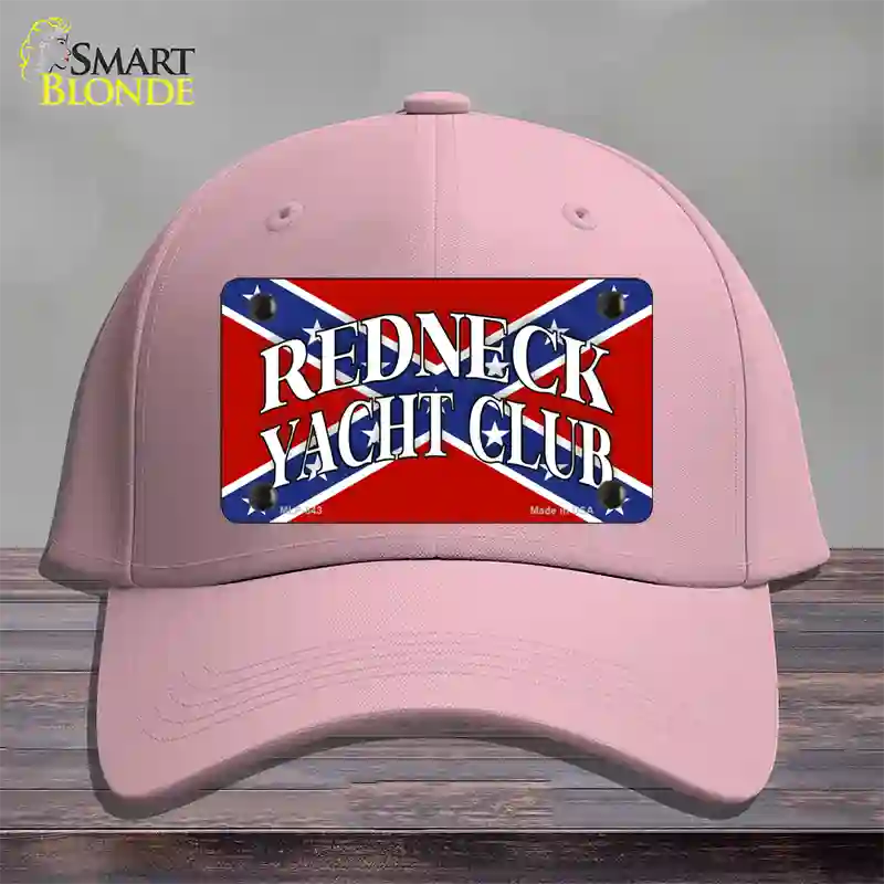 Redneck Yacht Club Novelty License Plate Hat Cotton / Pink