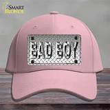 Bad Boy Diamond Novelty License Plate Hat Cotton / Pink