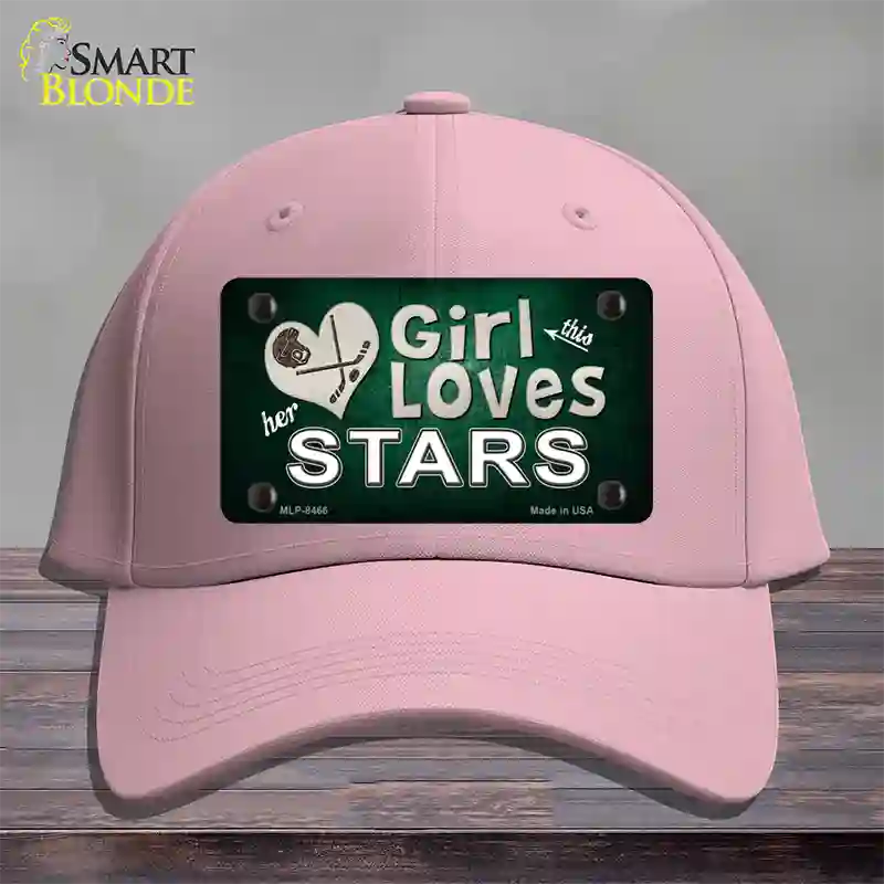 This Girl Loves Her Stars Novelty License Plate Hat Cotton / Pink