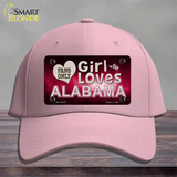 This Girl Loves Alabama Novelty License Plate Hat Cotton / Pink