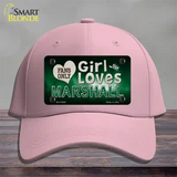 This Girl Loves Marshall Novelty License Plate Hat Cotton / Pink