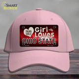 This Girl Loves Ohio State Novelty License Plate Hat Cotton / Pink