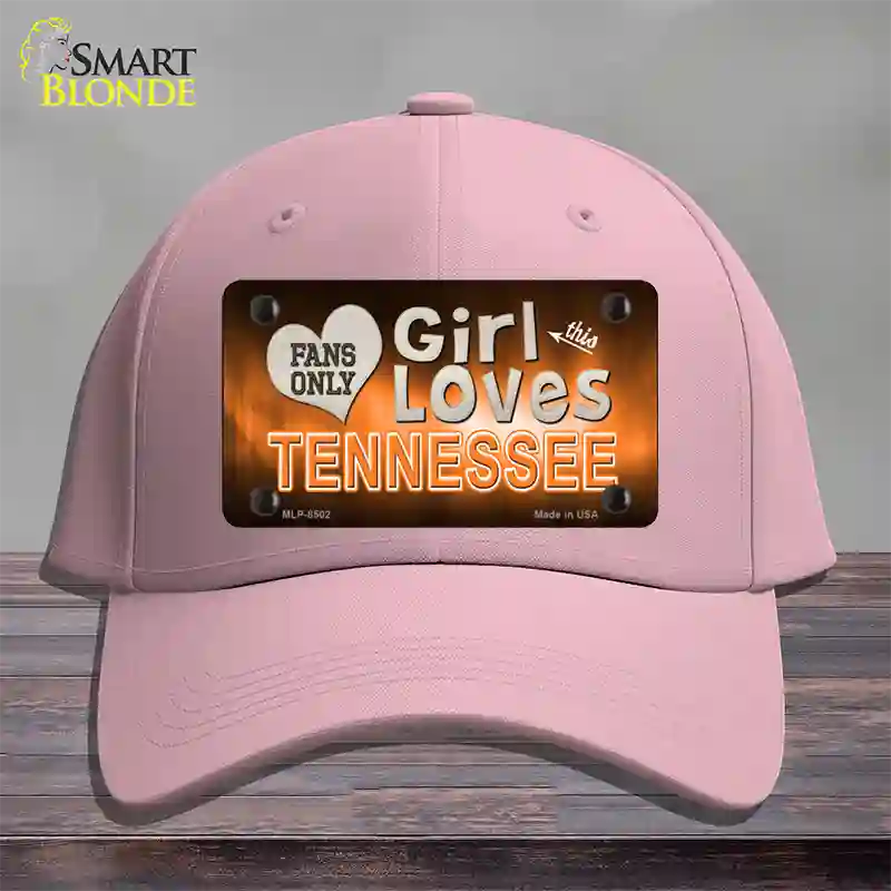 This Girl Loves Tennessee Novelty License Plate Hat Cotton / Pink