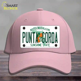 Punta Gorda Florida Novelty License Plate Hat Cotton / Pink