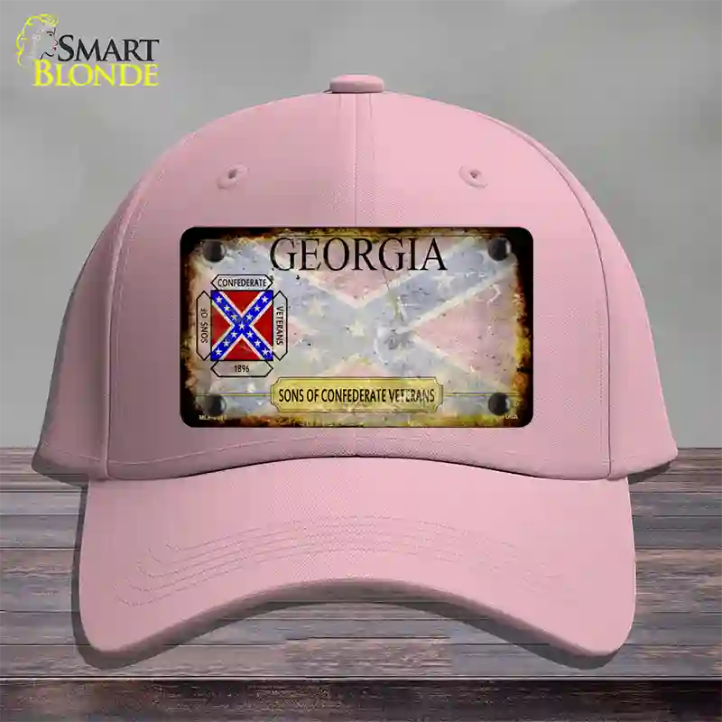 Georgia Rusty State Novelty License Plate Hat Cotton / Pink