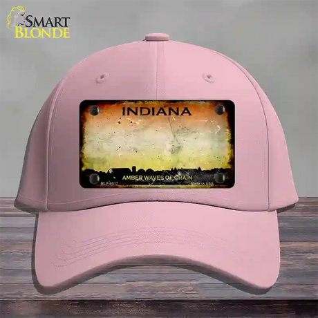 Indiana Rusty State Novelty License Plate Hat Cotton / Pink