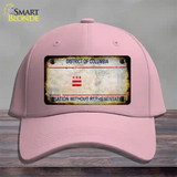 District Of Columbia Rusty State Novelty License Plate Hat Cotton / Pink