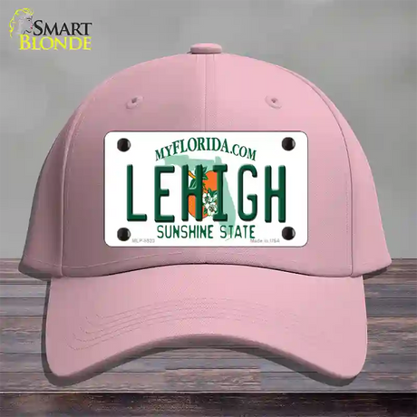 Lehigh FL Novelty License Plate Hat Cotton / Pink