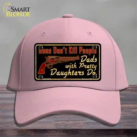 Guns Dont Kill People Novelty License Plate Hat Cotton / Pink