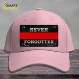 Never Forgotten Thin Red Line Novelty License Plate Hat Cotton / Pink