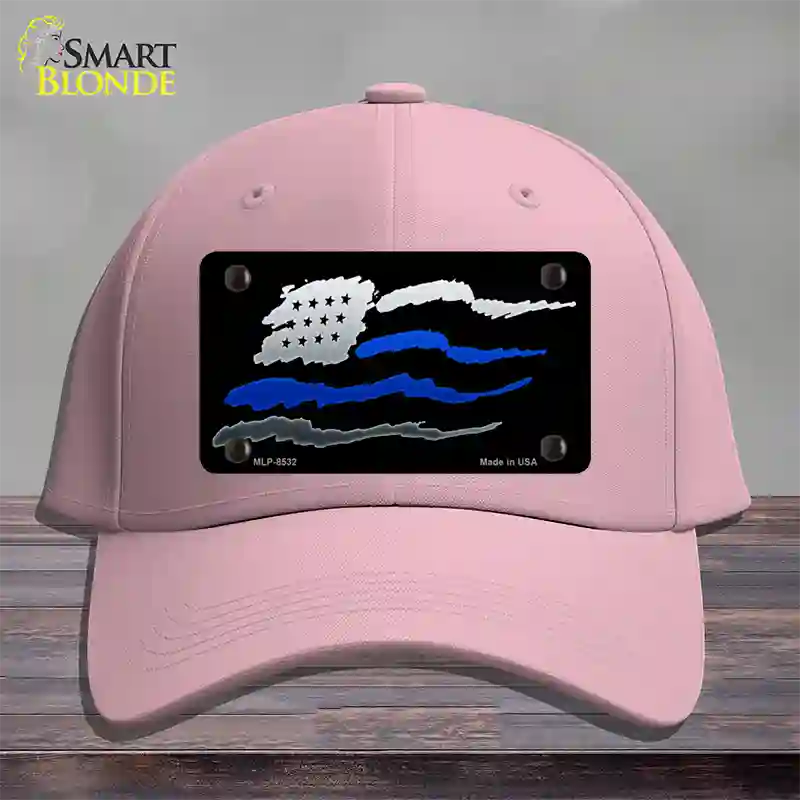 Thin Blue Line Flag Novelty License Plate Hat Cotton / Pink