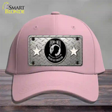 POW MIA Diamond Novelty License Plate Hat Cotton / Pink