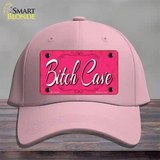 Bitch Cave Novelty License Plate Hat Cotton / Pink