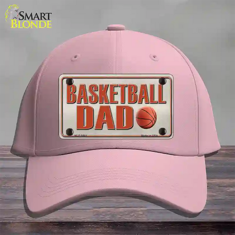 Basketball Dad Novelty License Plate Hat Cotton / Pink