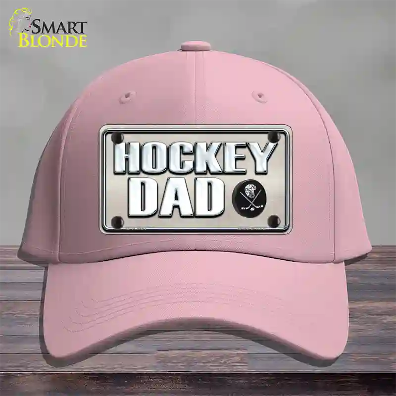 Hockey Dad Novelty License Plate Hat Cotton / Pink